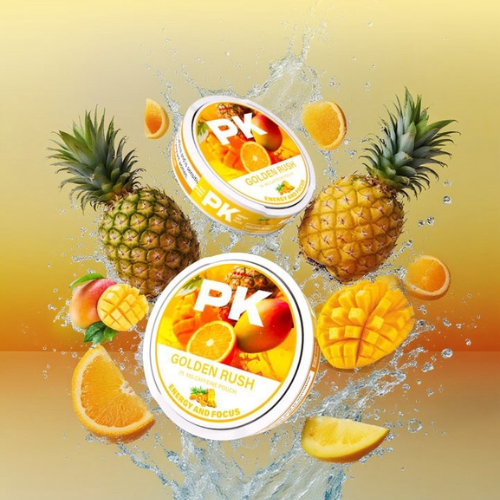 PK GOLDEN RUSH CAFFEINE POUCHES 75mg