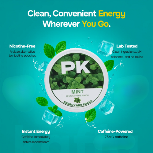 PK MINT CAFFEINE POUCHES 75mg