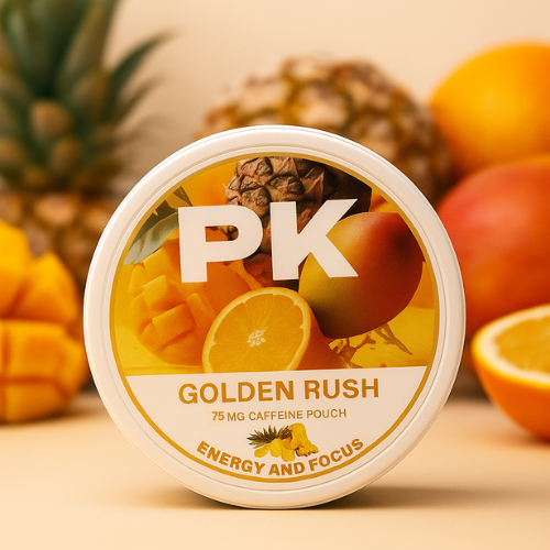 PK GOLDEN RUSH CAFFEINE POUCHES 75mg