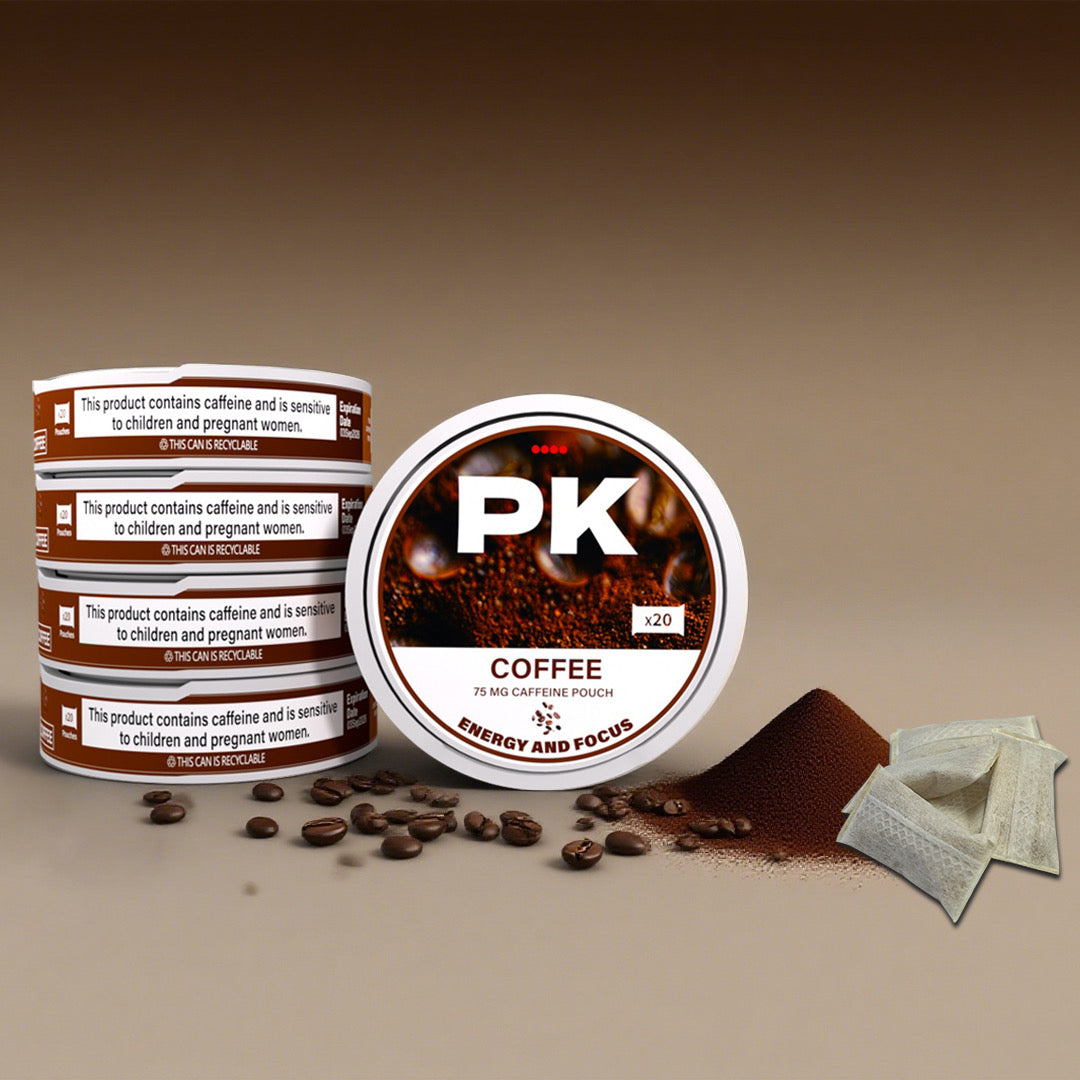 PK COFFEE CAFFEINE POUCHES 75mg-5 Pack